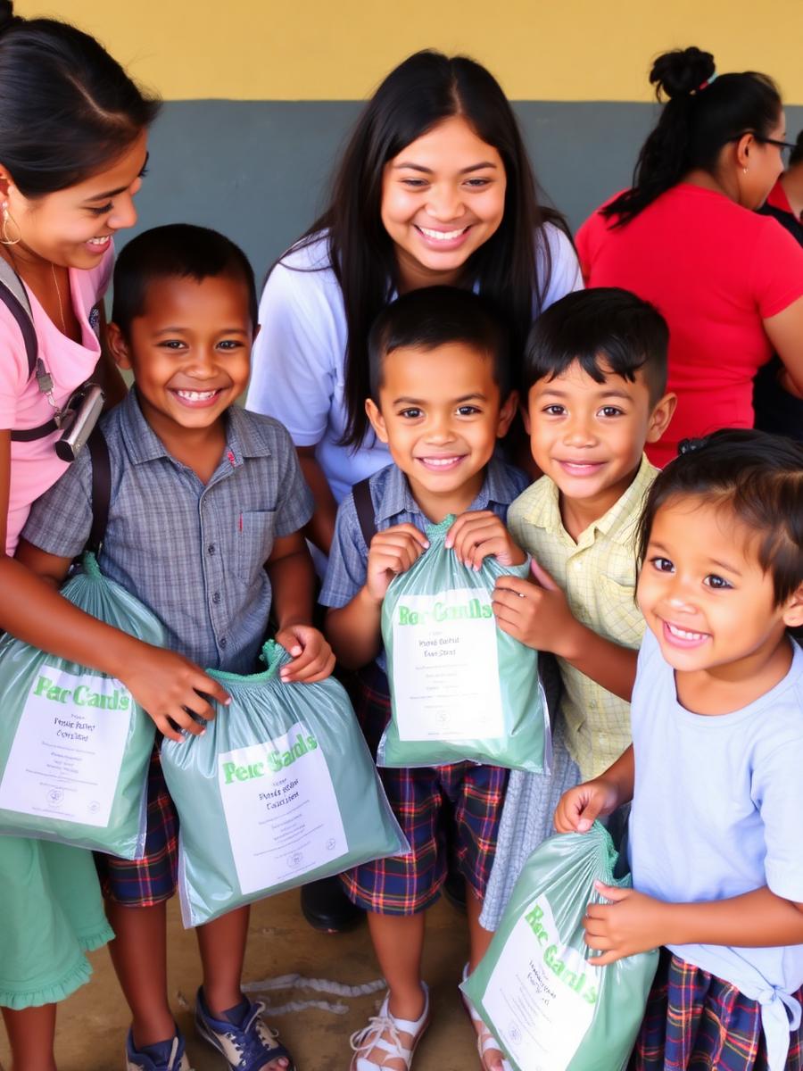 Niño deportista de Tennis For Colombia recibiendo un incentivo académico